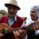 Photo by Civilnet: Female Minstrels Interacting in Yerevan